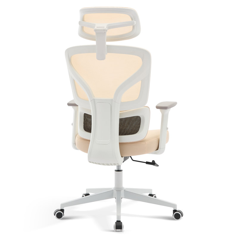 Upholstered Club Chair, Beige, Beige, White