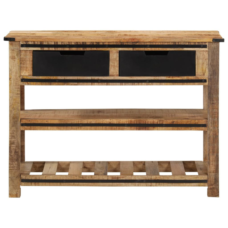 100cm Solid Wood Top Console Table