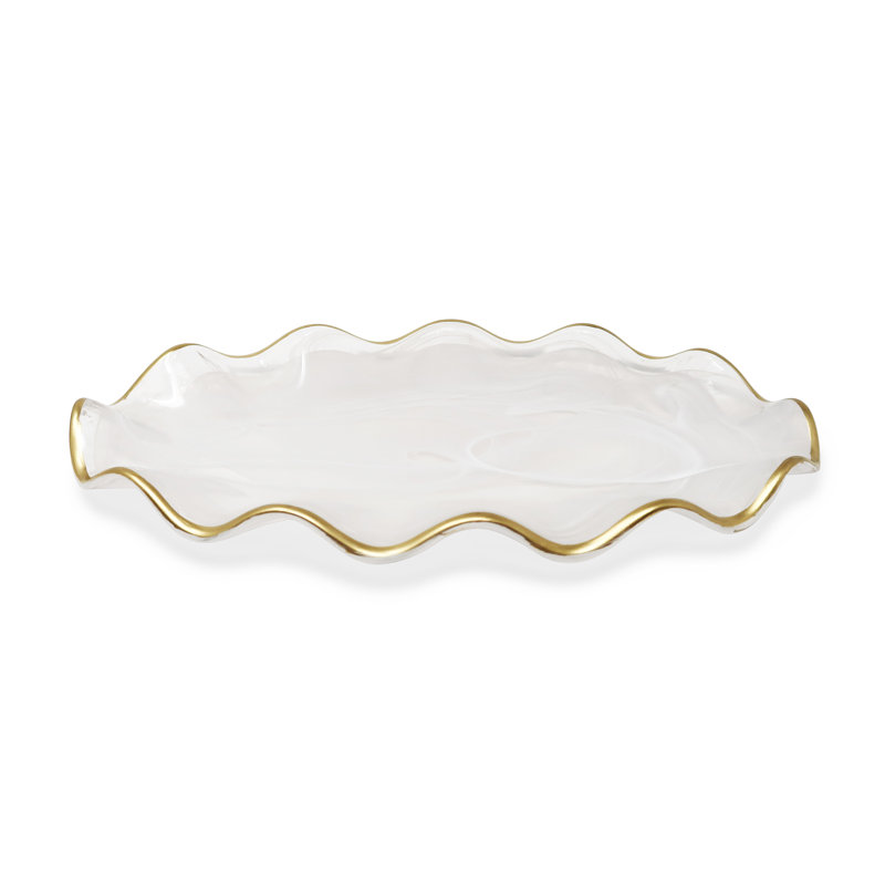 Plateau en verre Mercer41 Champetre, H 1,5 po x l 14,5 po x P 9,75 po