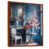 Toile avec cadre flottant brun