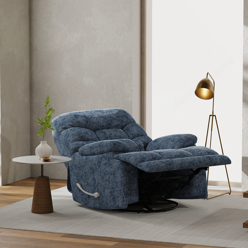 Fauteuil inclinable et pivotant dans le glacier de l'Alaska, Bleu