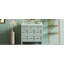 Meuble-lavabo 36 po avec lavabo intégré en résine - 4 tiroirs, 2 portes-114497852