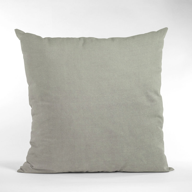 Reversible Throw Pillow, 18" x 18", Gray