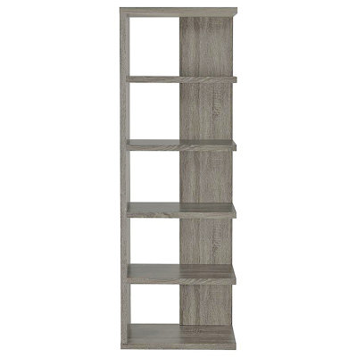Weathered Grey 5-Shelf Bookcase