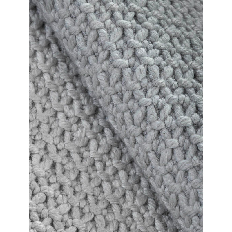 Surath Hand Loomed Area Rug in Silver, Rectangle 10' x 14'