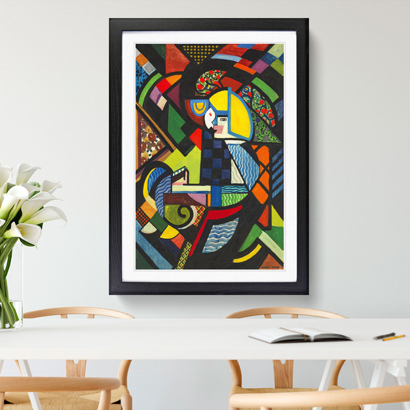 Daughter in a Rocker by Henry Lyman Sayen - Picture Frame Painting, Black, 36cm H x 27cm W x 2cm D