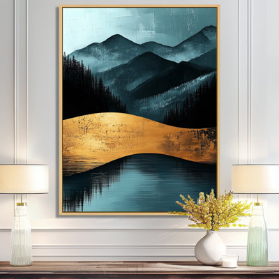 «Richgrove Minimal Forest and Peaks Solitude Horizon II - Paysages», art mural