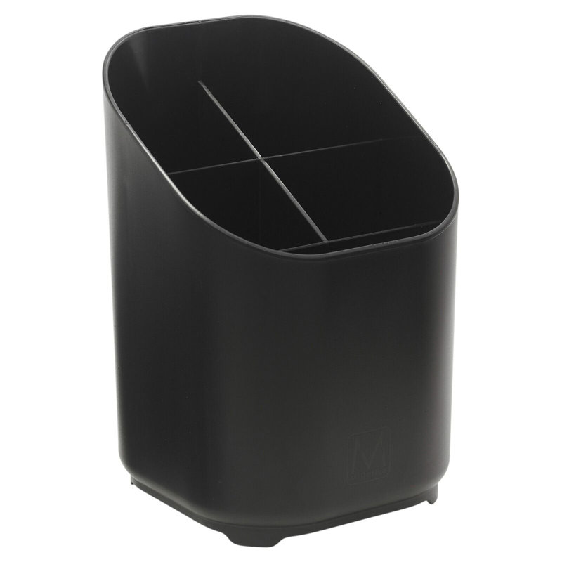 Lianys Plastic Utensil Crock, Black