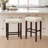 Maston Wood Bar Stools For Kitchen Island, Rustic Modern Backless Stool With Wooden Seat - 30" Height Options-349960142