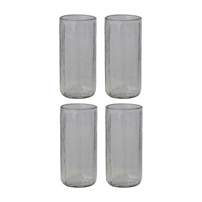 Hand-Blown Round Drinking Glass