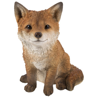 Statue de renard assis