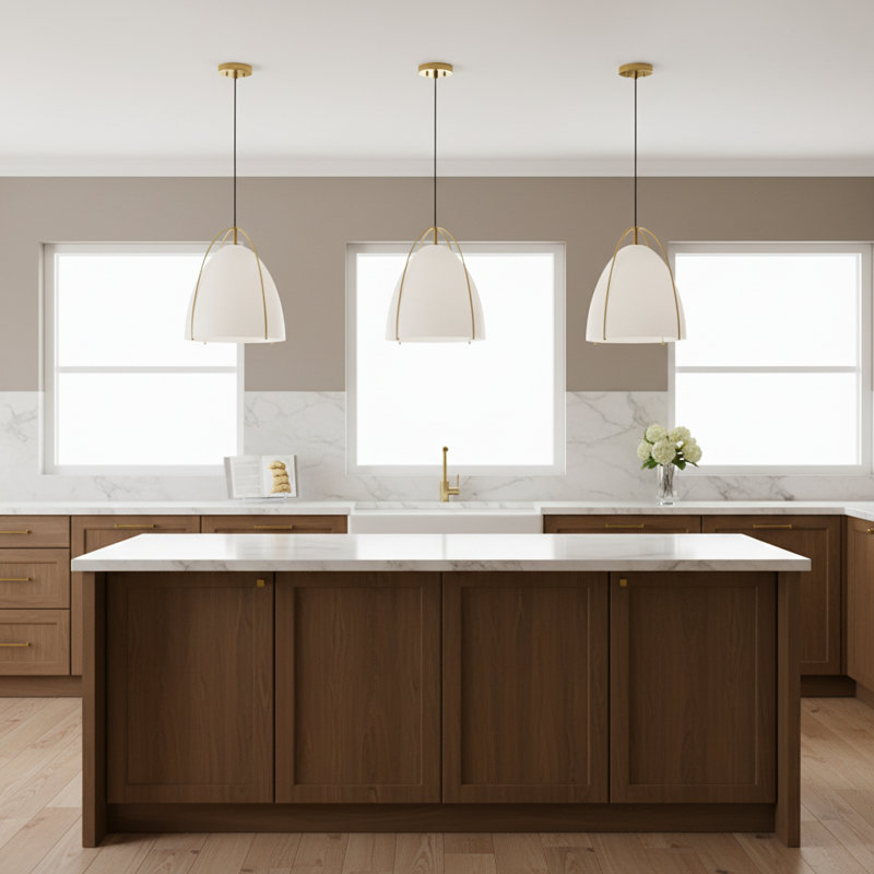 Norman One Light Pendant from Visual Comfort Studio, Chrome, White, No