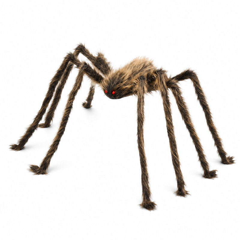 Fausse araignée velue d'Halloween, 60-inch, Brown, 1Pc