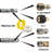 Sewer Jetter Kit for Pressure Washer 50FT, Drain Cleaner Hose 1/4 Inch NPT, Orifice 4.0 Button Nose and Rotating Sewer Jetting Nozzle Spanner Tape Pearl Corsage Pin, 4000 PSI-124586313