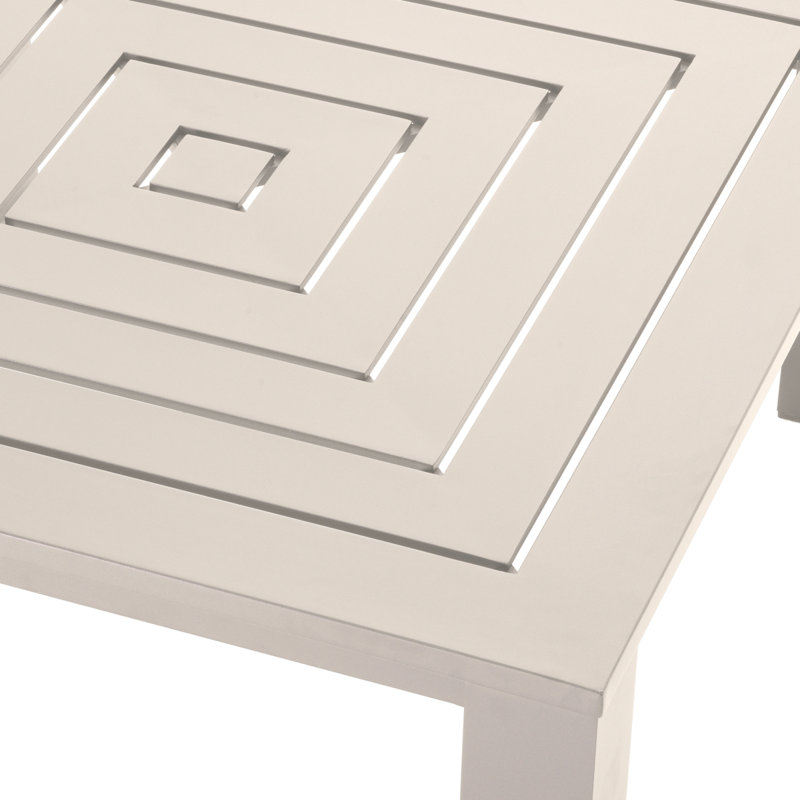 Vistamar Outdoor Coffee Table, Sand, 39.96" W x 39.96" L x 16.93" H
