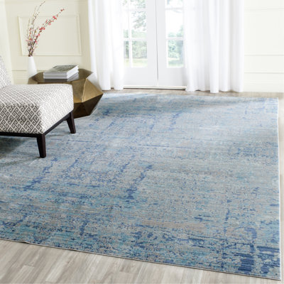 Tapis abstrait bleu clair