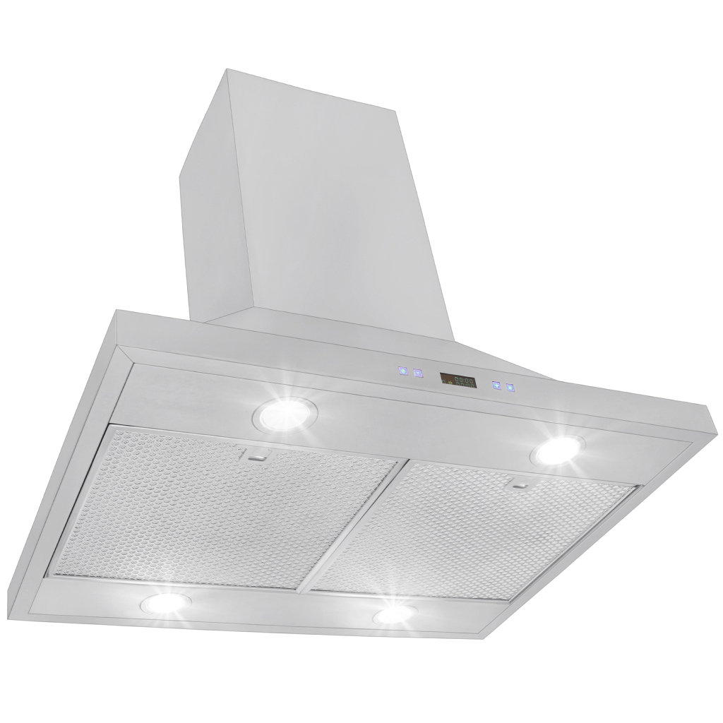 PROLINE 30" 600 CFM Convertible Island Range Hood in Brushed Stainless Steel ProLine Range Hoods