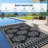 Outdoor Rug for Patio Waterproof 9x12 Boho Outdoor Reversible Plastic Straw Rug RV Mat Outside Camping Carpet for Deck Backyard Balcony Picnic Garden Picnic Black/White-1133441977-1133441982