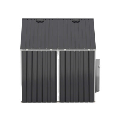 Garbage Bin Shed Stores 2 Trash Cans