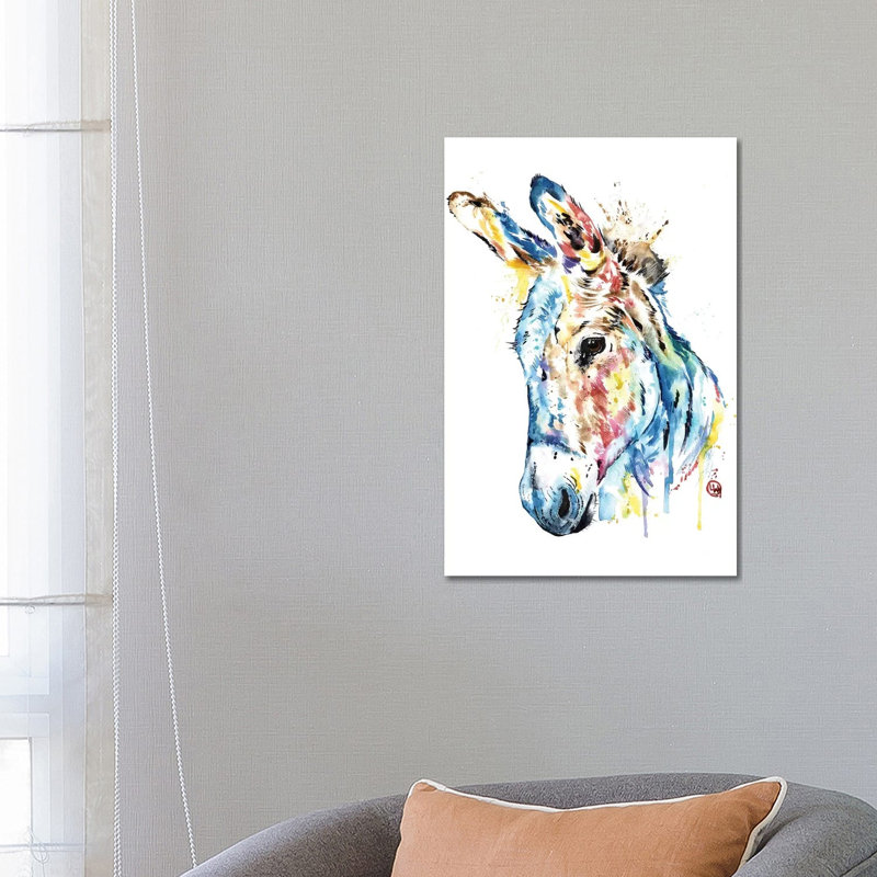Donkey by Lisa Whitehouse - Wrapped Canvas Print, 66.04 cm H x 45.72 cm W x 1.91 cm D