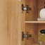 Armoire de rangement murale Bathrooom, armoire à pharmacie en bois avec tablette et porte réglables-999374042