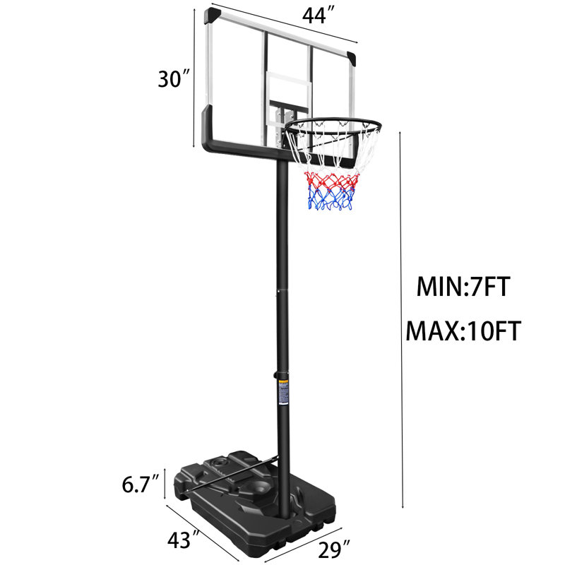 Panier de basketball enterré réglable en hauteur Tonwin