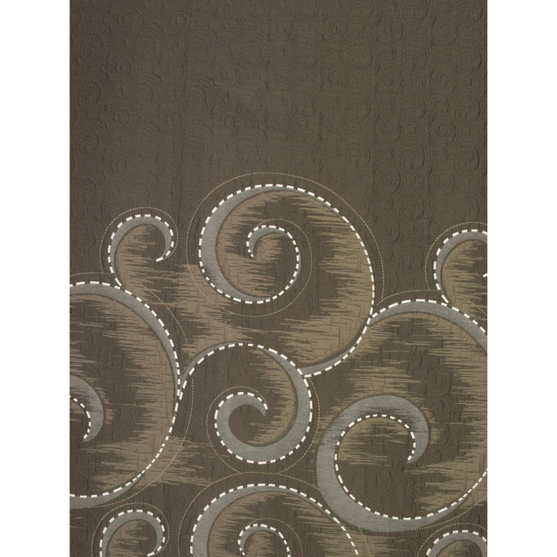 Paityn Polyester Paisley Bedspread, Bronze, 235 x 270 cm Bedspread