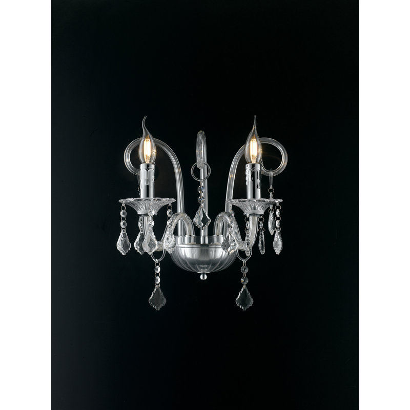 Sylvia Glass Candle Wall Light