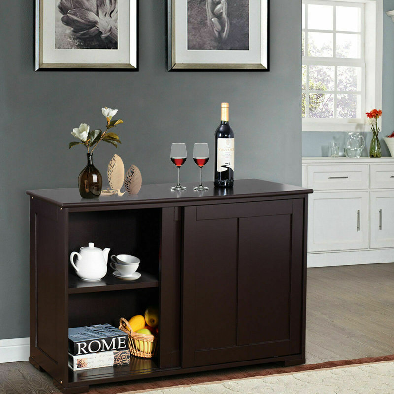 Buffet de rangement de 42 po Shellson, Brun