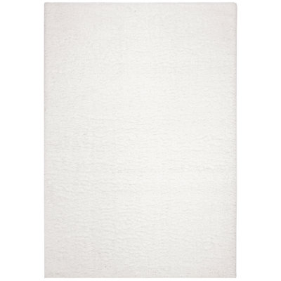 Jiang Shag White Area Rug