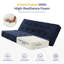 Matelas pliant de 8 po d'épaisseur avec poignées et canapé capitonné (cadre non inclus) Matelas pliable polyvalent-2040397477