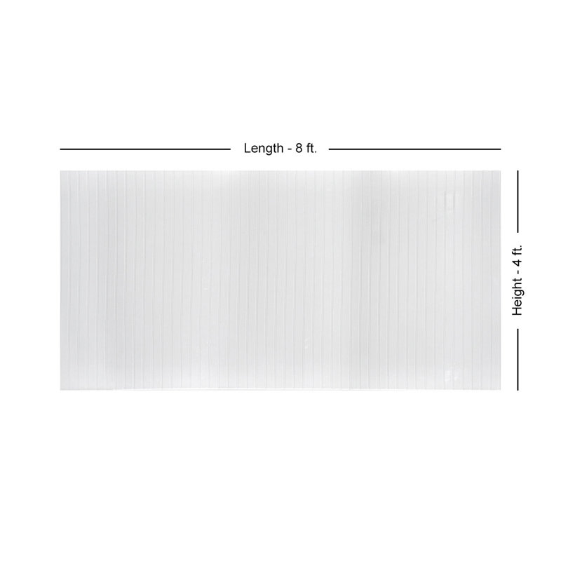 Gloss White Faux Tin Beadboard Wainscoting Panels, 4ft x 8ft, Pack of 3