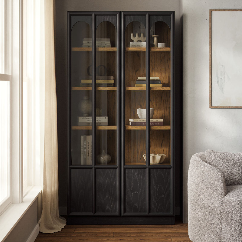 Vitrine en bois massif et verre Eich