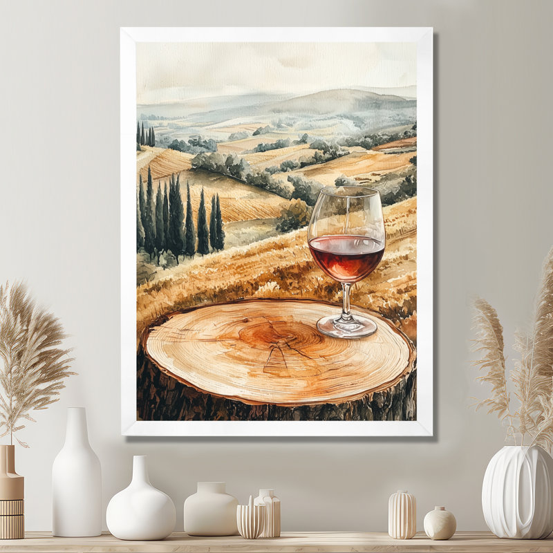 Gracilyn III - paysages, impressions sur toile, H 44 po x l 34 po, Blanc, Picture Framed