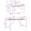 2 - Person Wood Patio Dining Set with Rectangular Table