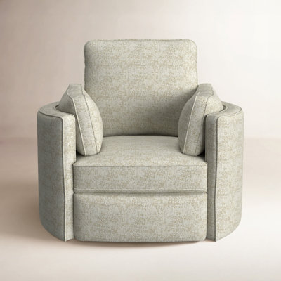 Vedika Push Back Kiln Dried Hardwood Swivel Barrel Recliner