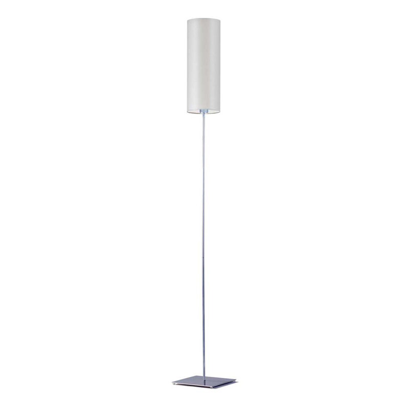Florencja 165cm Traditional Floor Lamp, Silver, Light Grey