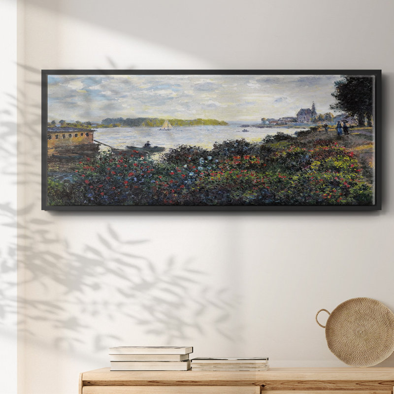 La seine à Argenteuil, 1877 - Toile encadrée, H 8 po x l 20 po