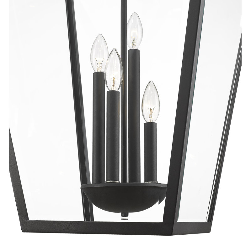 Anzar 4 - Light Outdoor Pendant, Matte Black