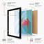 Crab in Teal Modern - Framed Print-701770942-701770913
