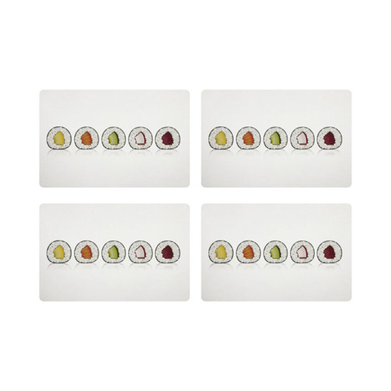 Sushi Roll Pebble 17.5" Vinyl Placemat