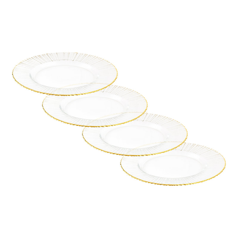 Glass Solid Colour Charger, Gold