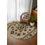 Tapis marocain beige en coton et polyester à imprimé numérique Minna Collection-1512719799