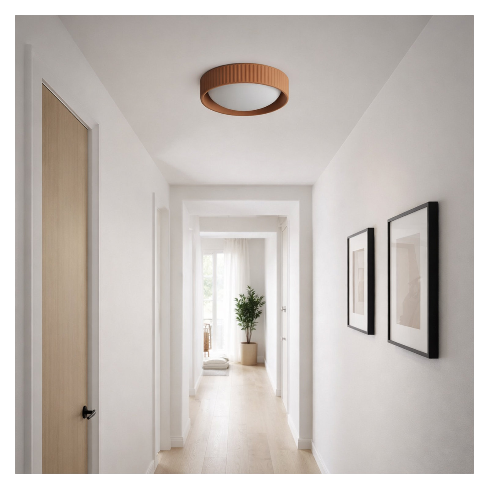 Calcott Flush Mount, Terra Cotta