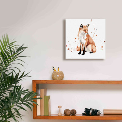 «Watercolor Fox II» par Victoria Barnes, estampe numérique sur toile