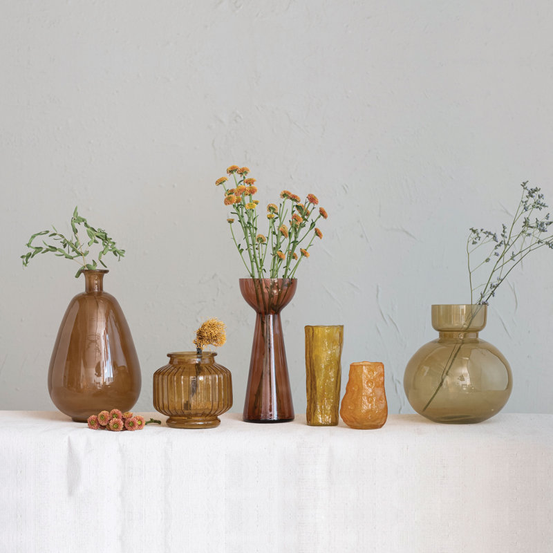 Vase de table en verre Dunaway