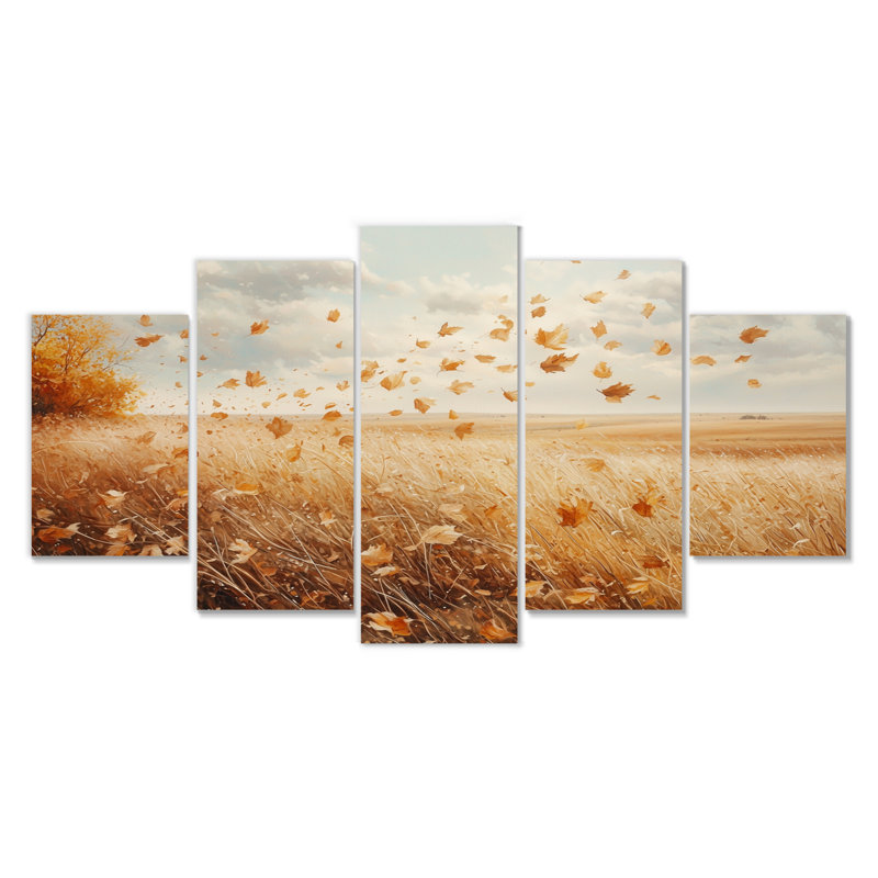Windy Meadow Prairie Lea II - prairie, décoration murale - art mural traditionnel diamant