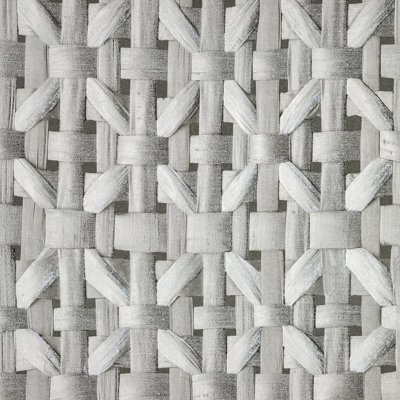 Pepper Shimmer Finish Octogonal Honeycomb Seta Wallpaper Roll