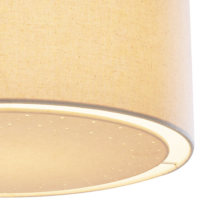 20 cm H Drum Pendant Shade ( Screw On ) in Beige