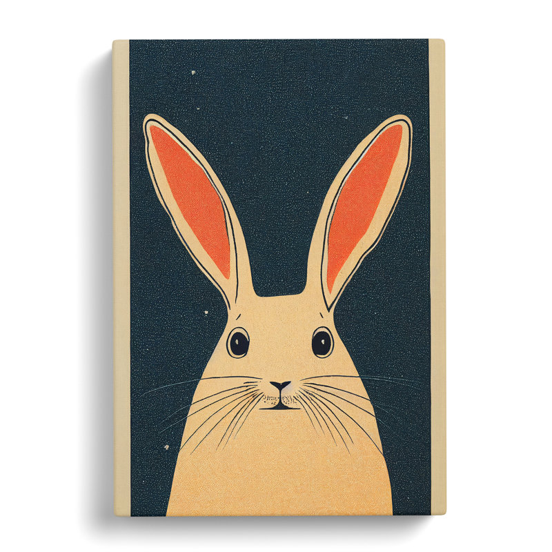 Ebbe Rabbit Illustration - Wrapped Canvas, 76cm H x 50cm W